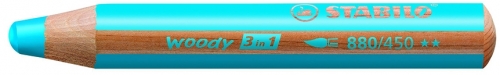 Creion colorat 3 in 1 Woody Stabilo
